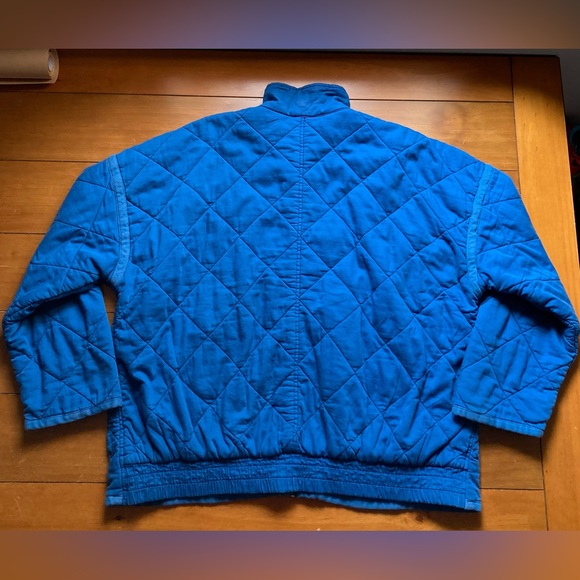 GAP Recycled Quilted Boxy Full Zip Fall Jacket Royal Blue Womens Size XXL 2X 2XL - Picture 4 of 8